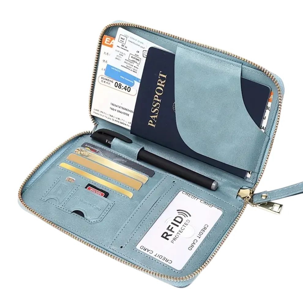 RFID Blocking Travel Wallet