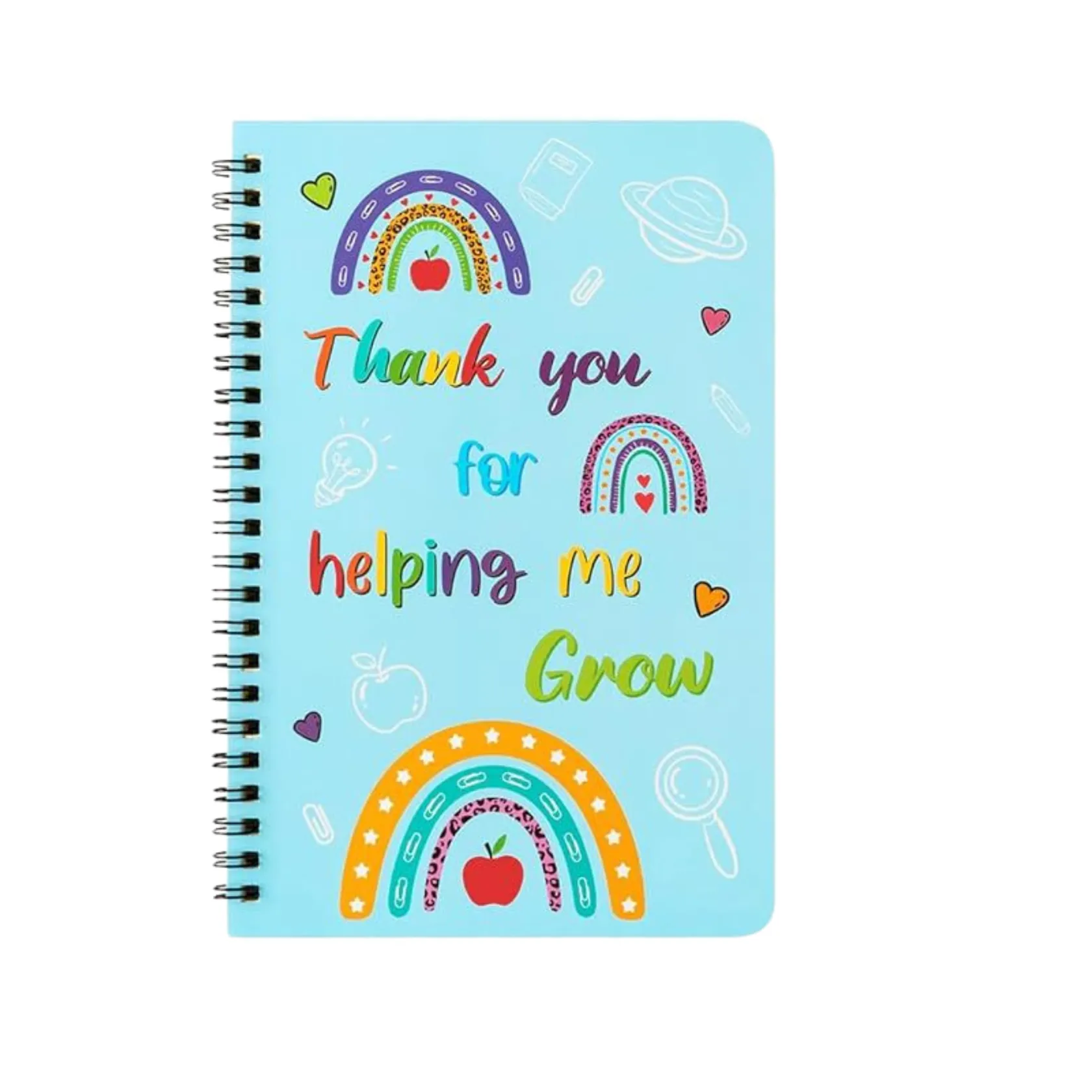 Custom Spiral Notebook with Cartoon Design