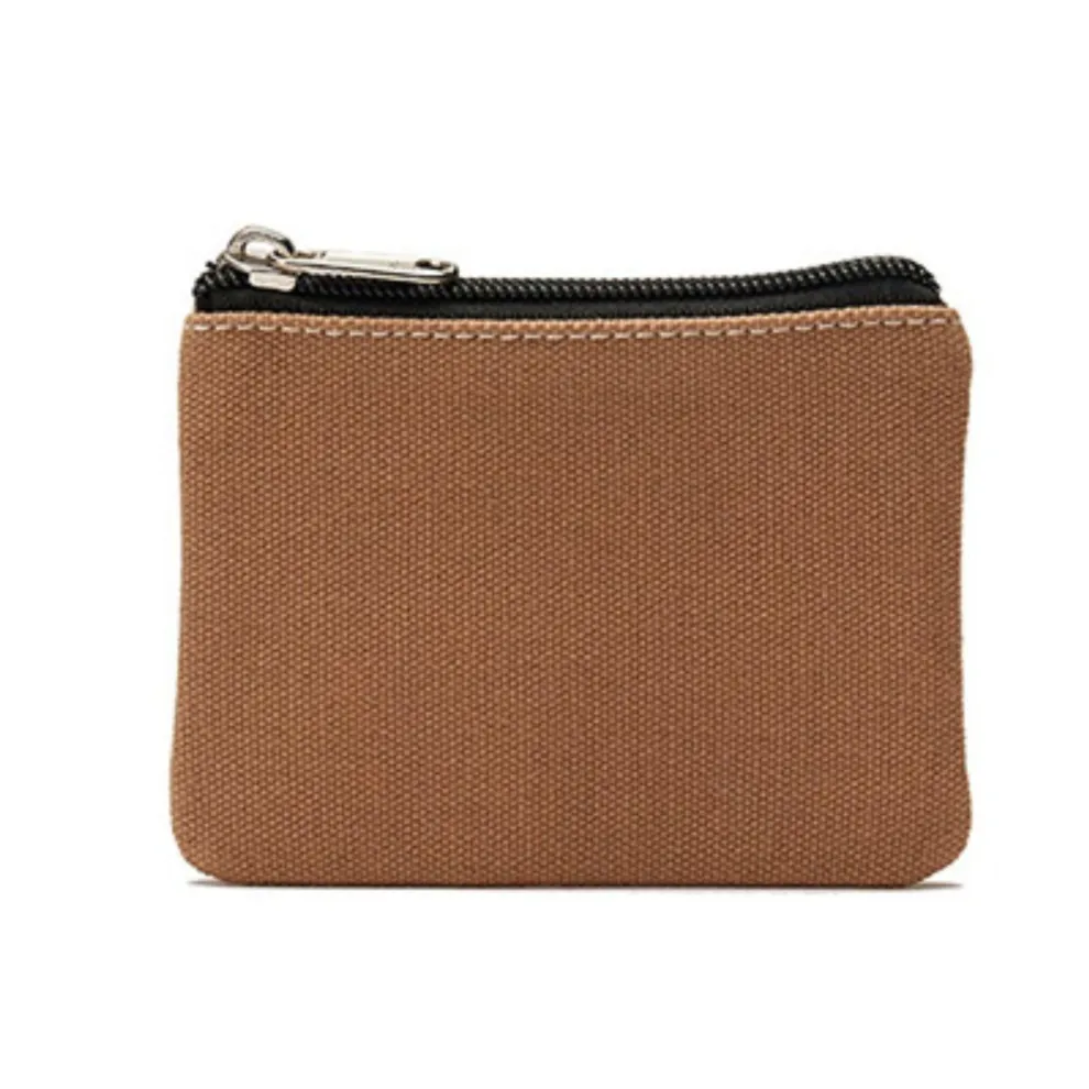 Mini Canvas Zipper Pouch for Women
