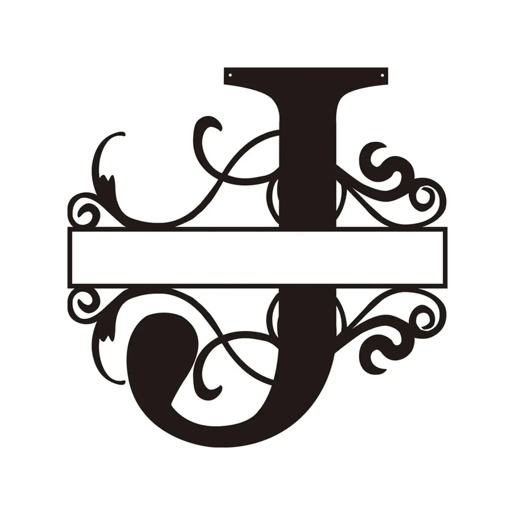 Personalized Metal Monogram Wall Art