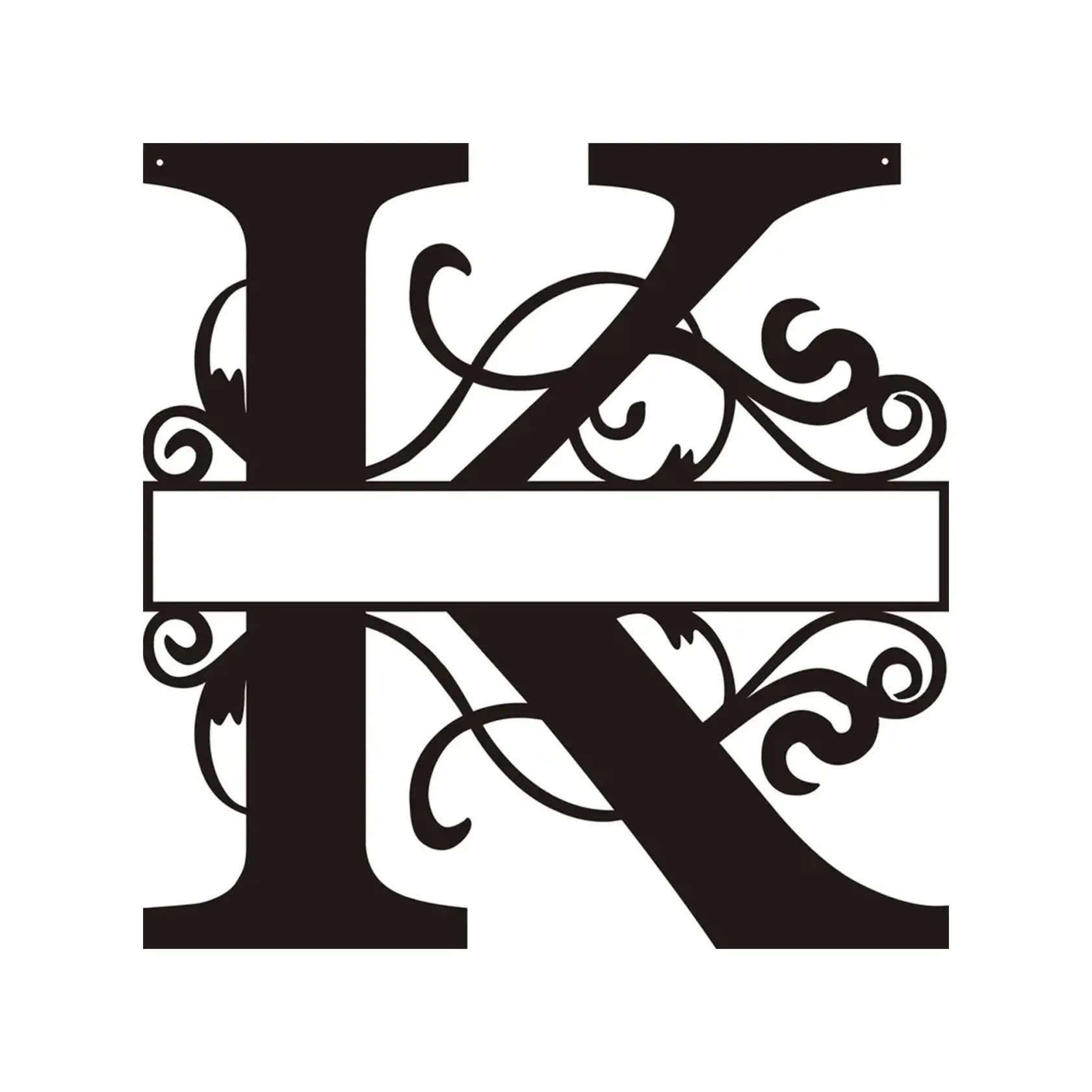 Personalized Metal Monogram Wall Art