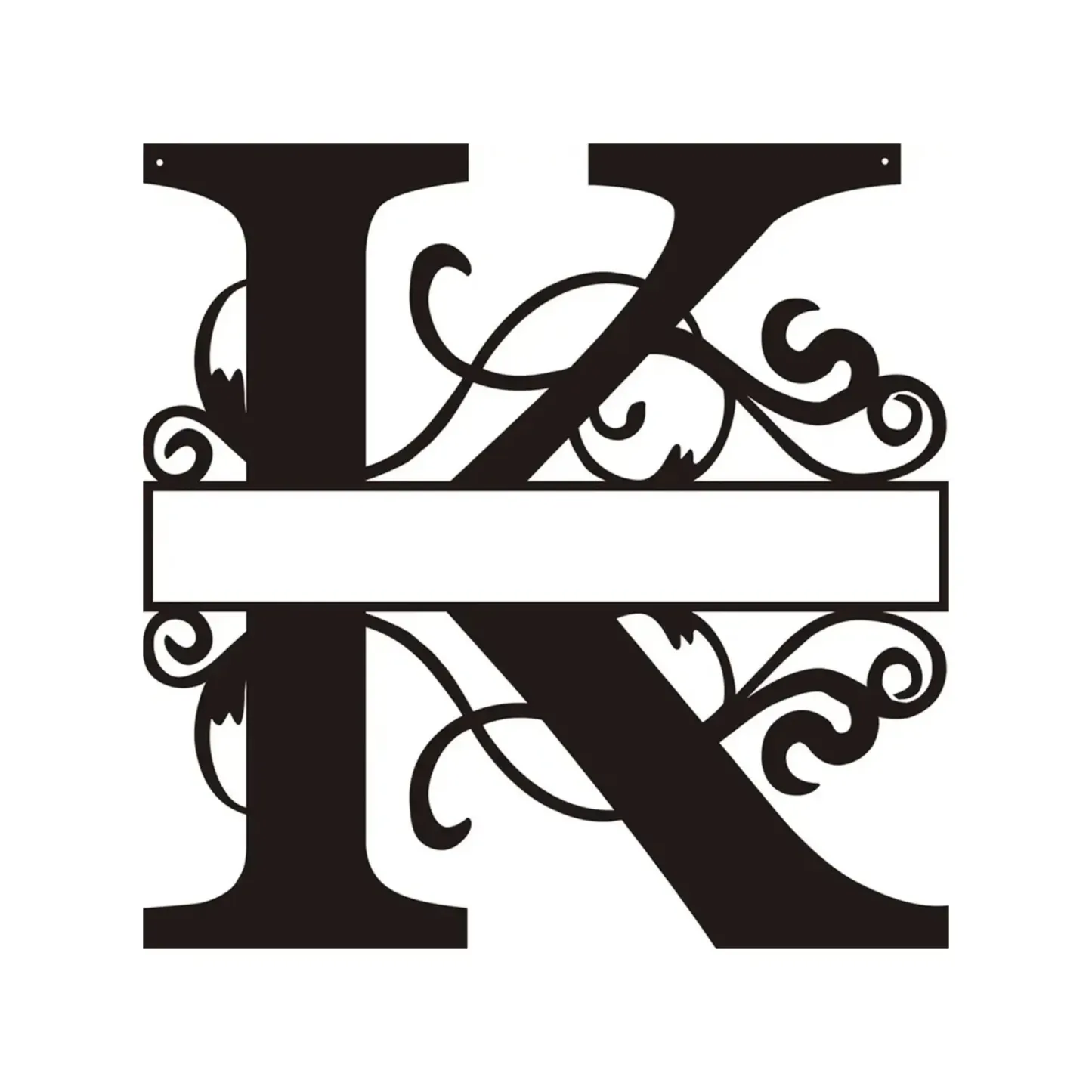 Personalized Metal Monogram Wall Art