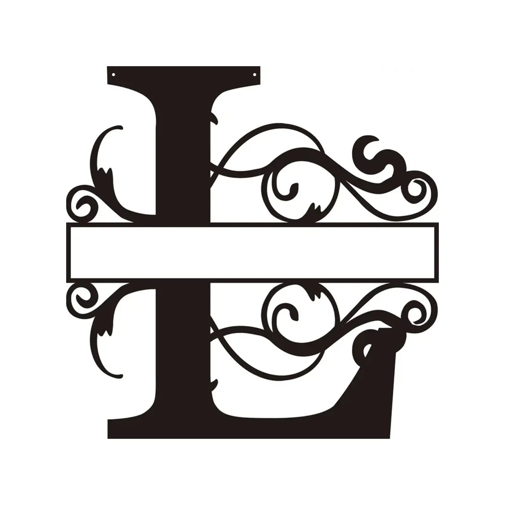 Personalized Metal Monogram Wall Art