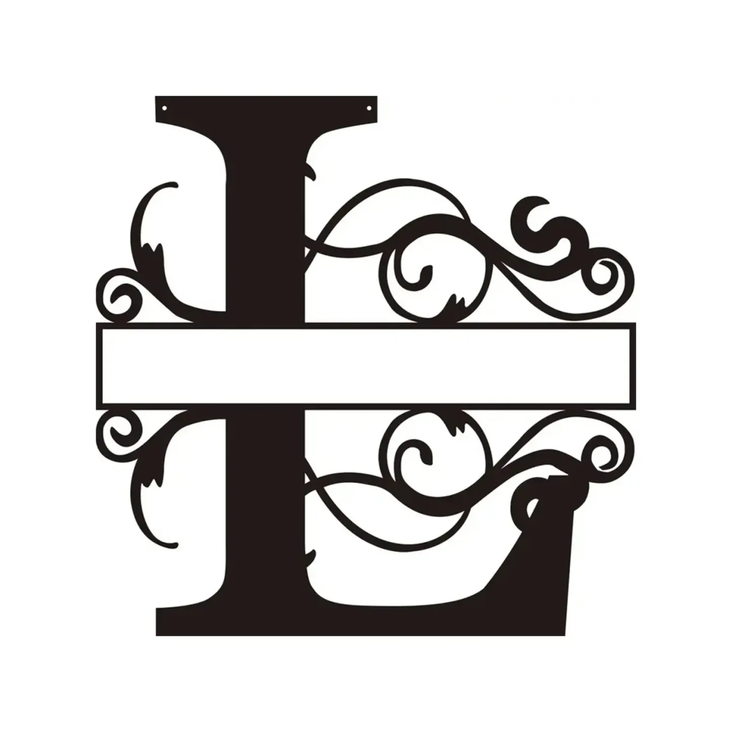 Personalized Metal Monogram Wall Art