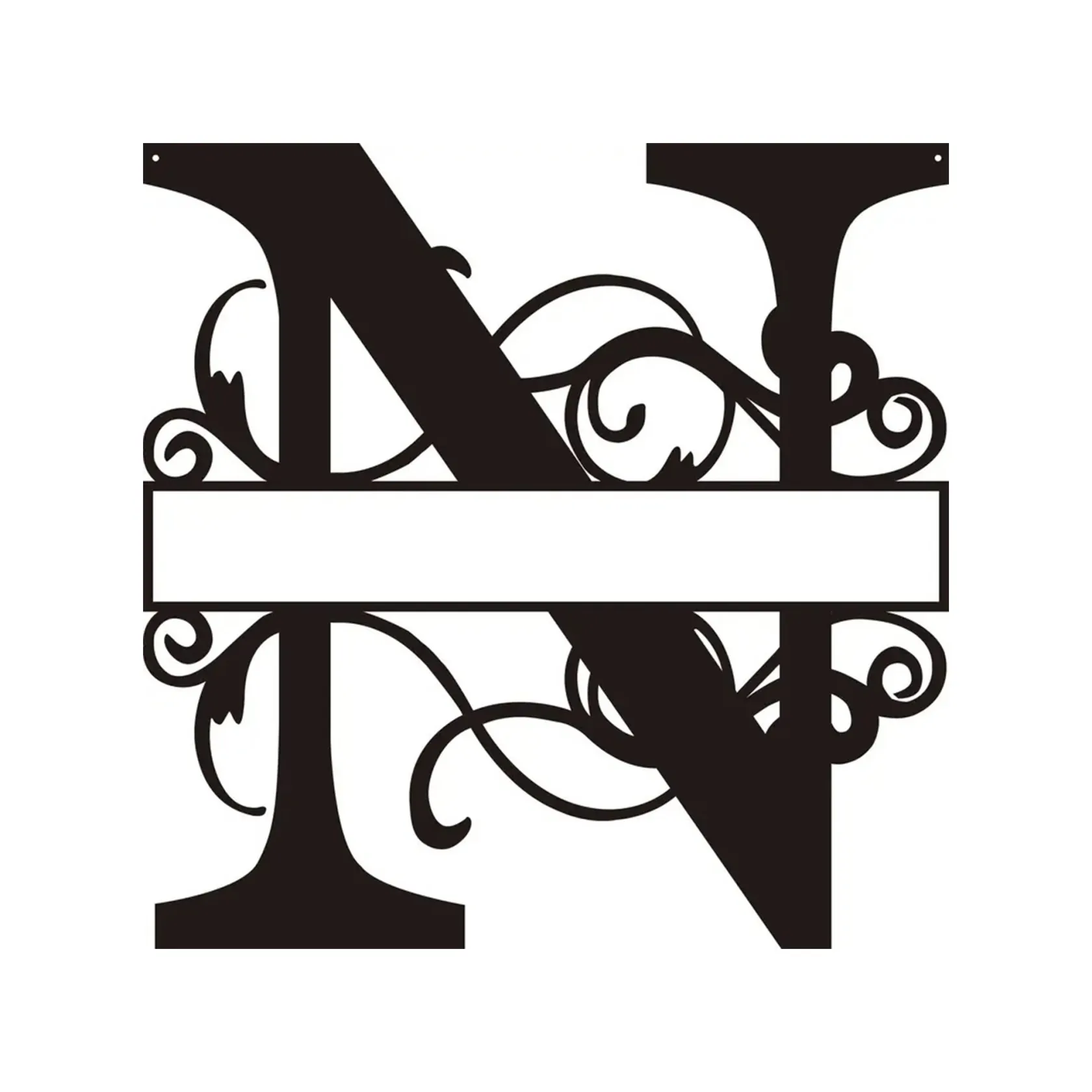 Personalized Metal Monogram Wall Art