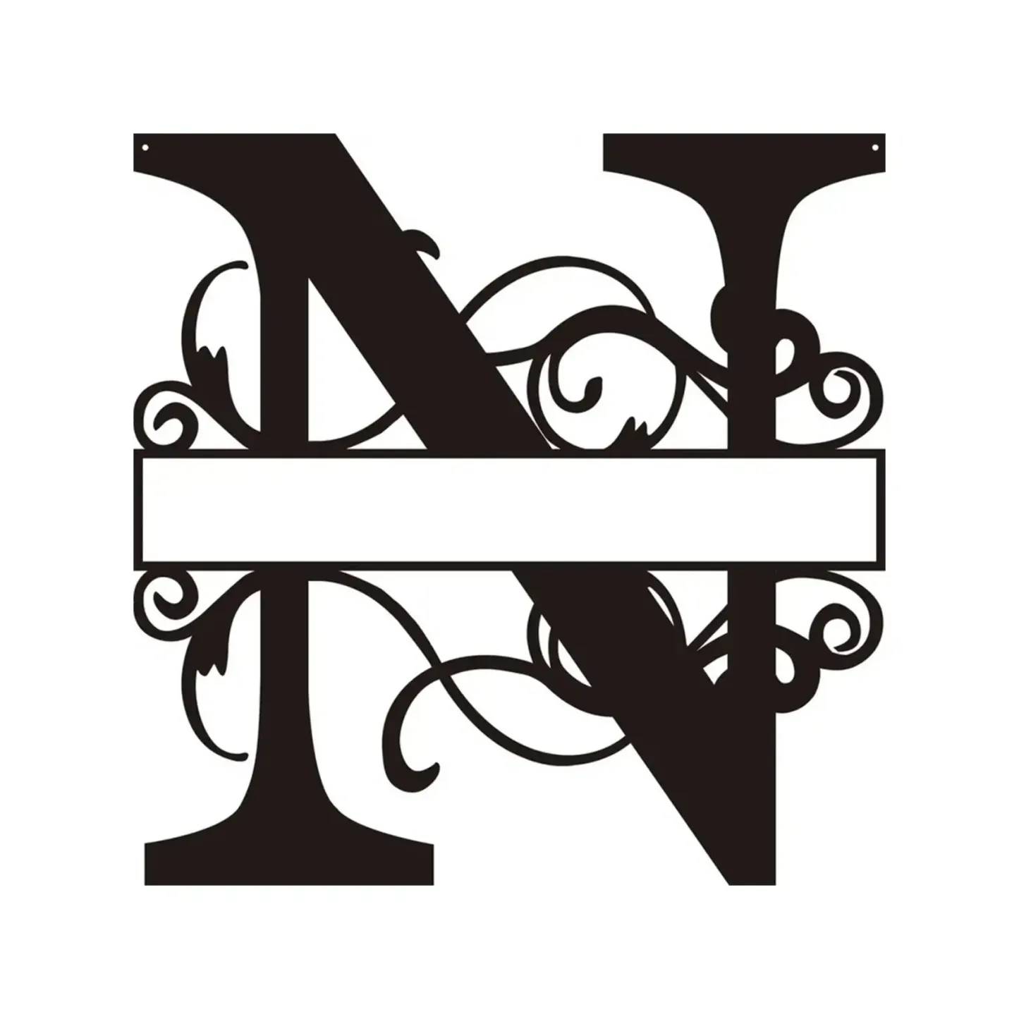 Personalized Metal Monogram Wall Art