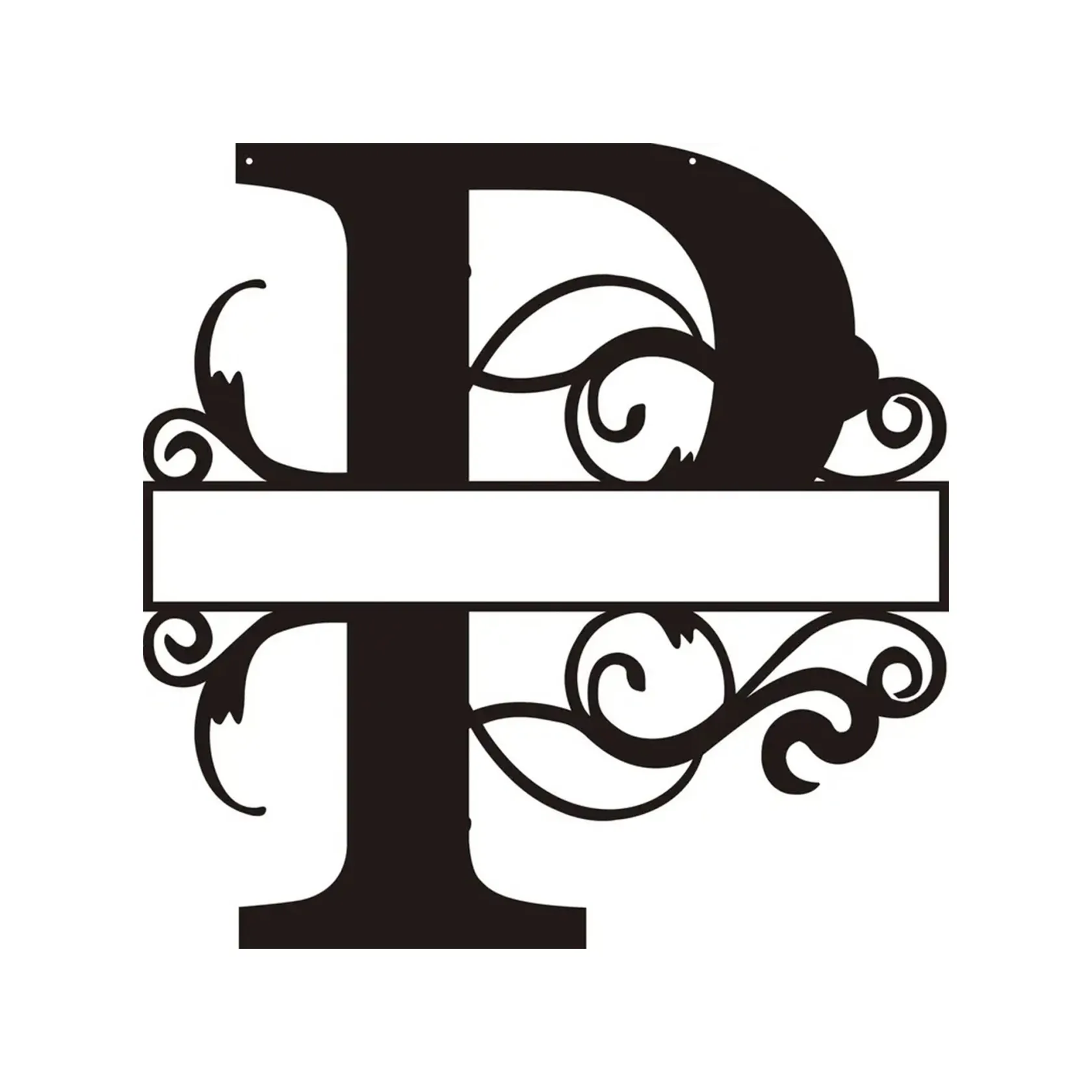 Personalized Metal Monogram Wall Art