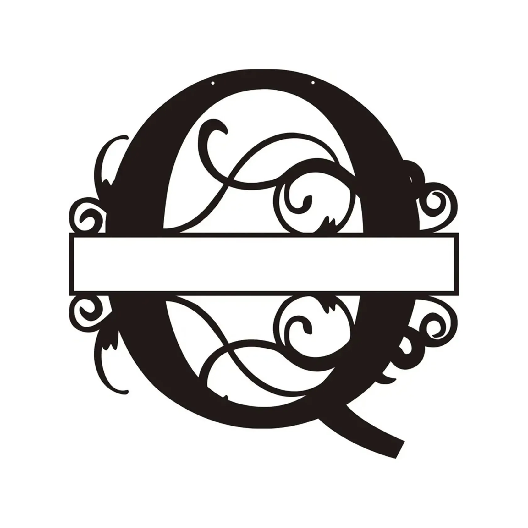 Personalized Metal Monogram Wall Art