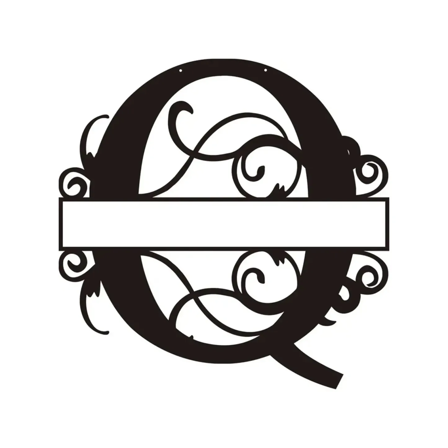 Personalized Metal Monogram Wall Art