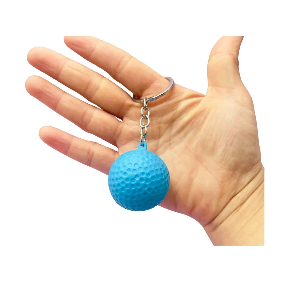 Large Colorful Golf Ball Keychain