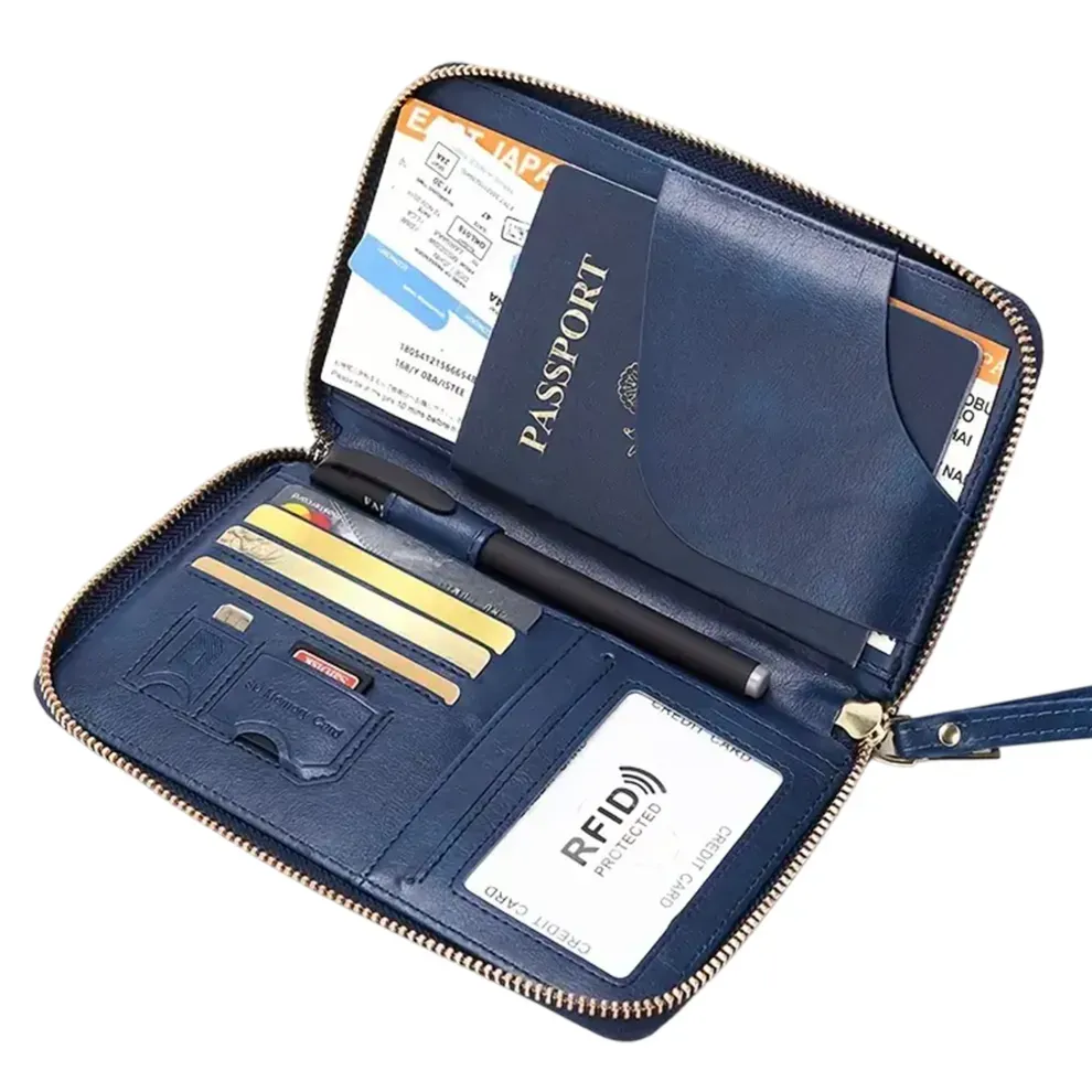 RFID Blocking Travel Wallet