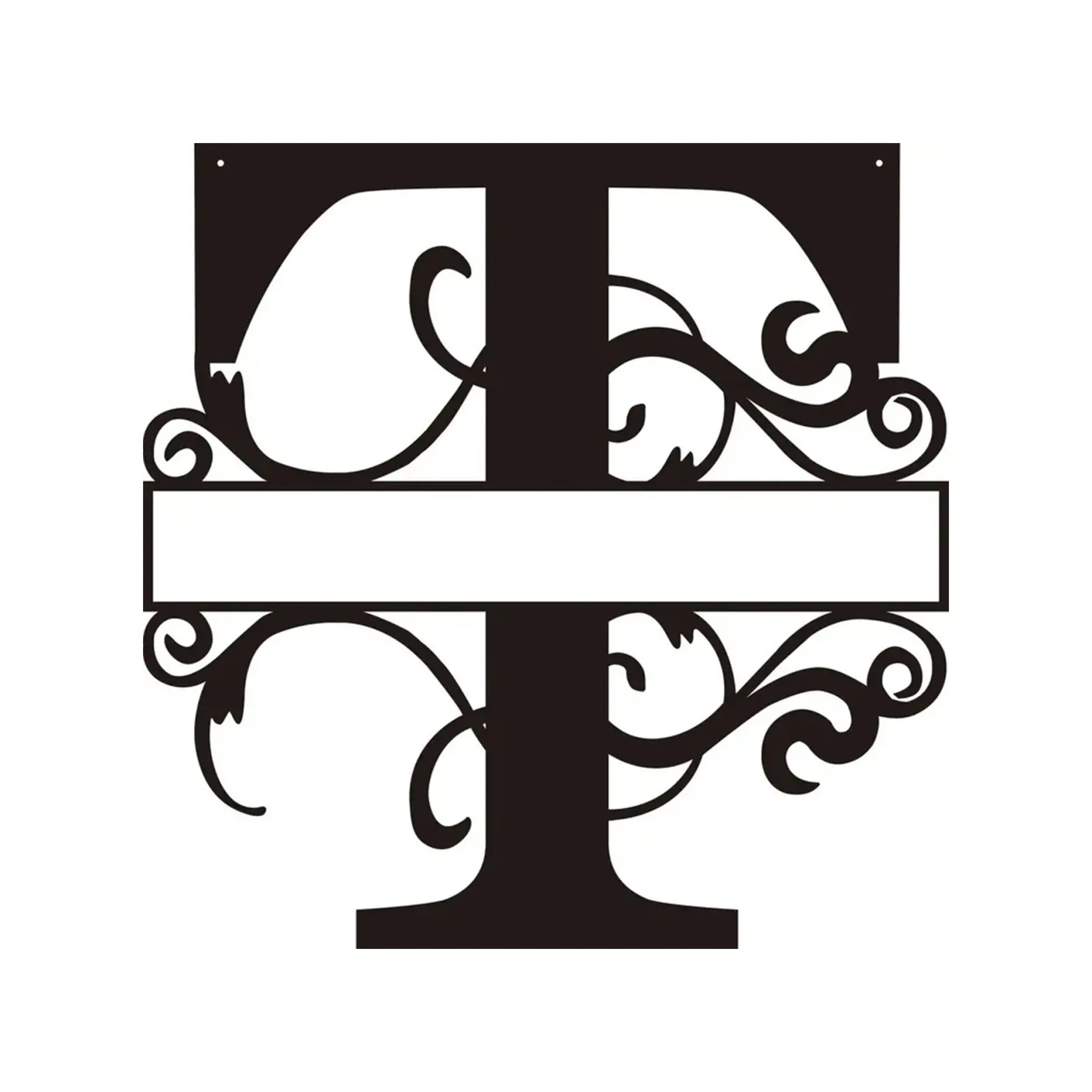 Personalized Metal Monogram Wall Art