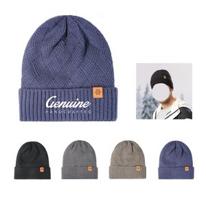 Men's Fleece-Lined Thick Knit Hat