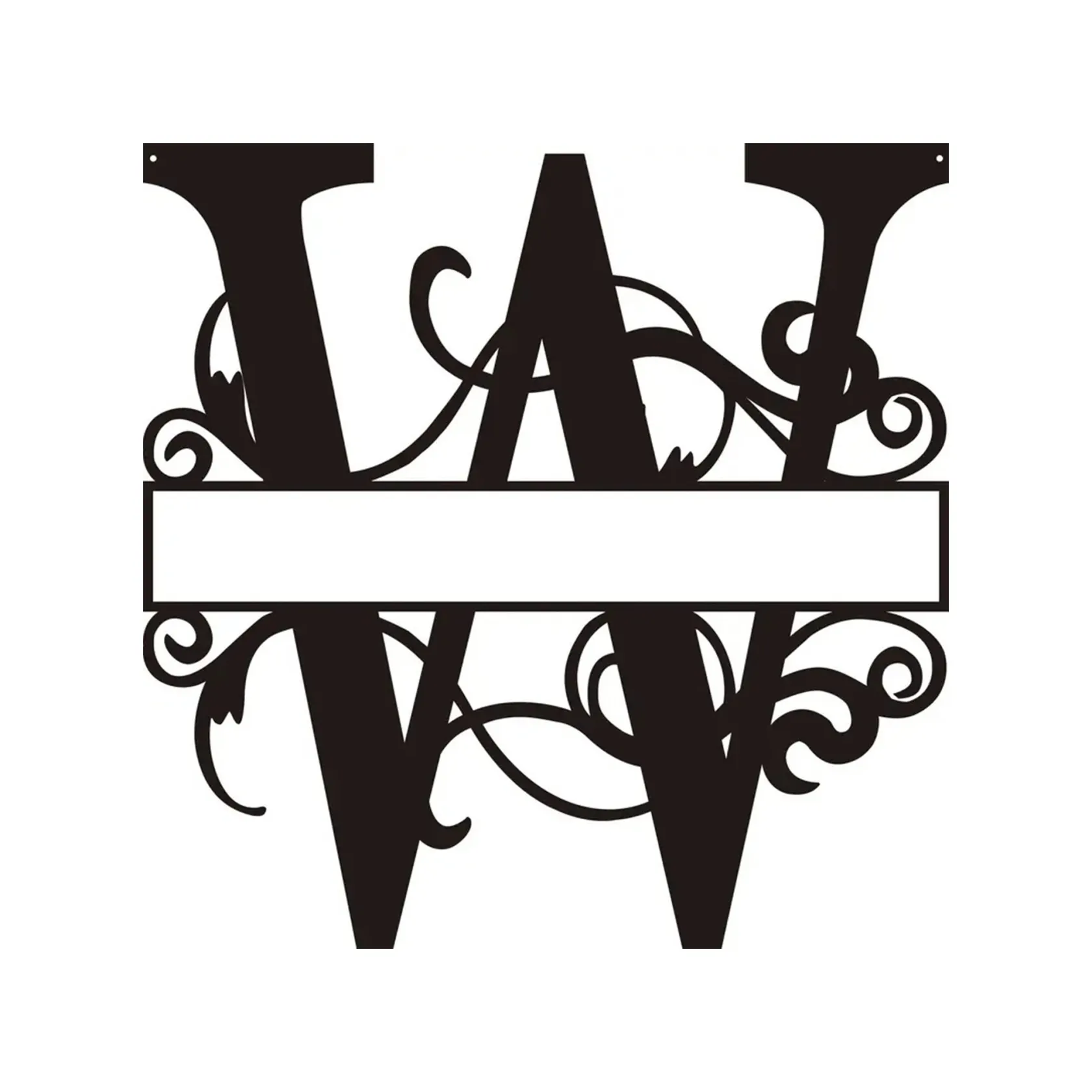 Personalized Metal Monogram Wall Art