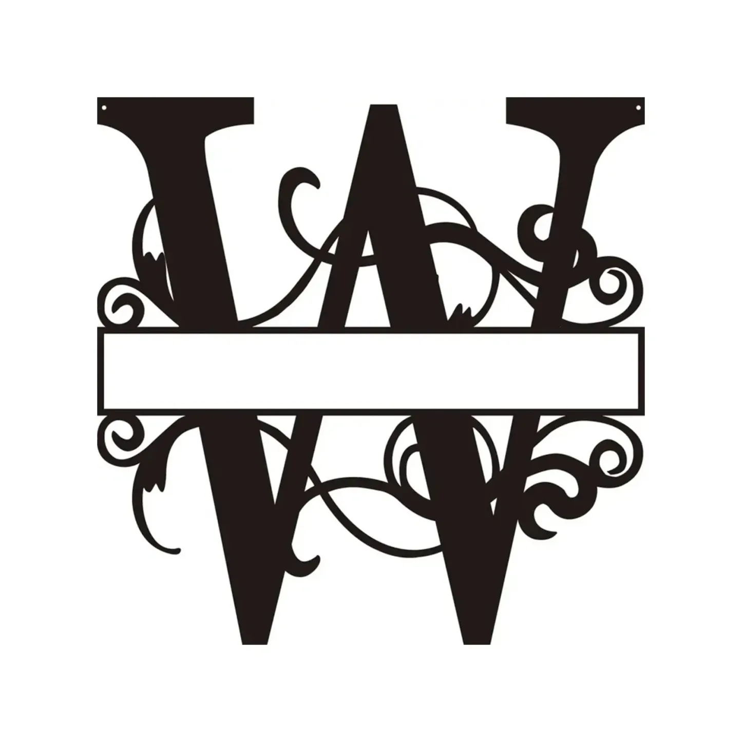 Personalized Metal Monogram Wall Art