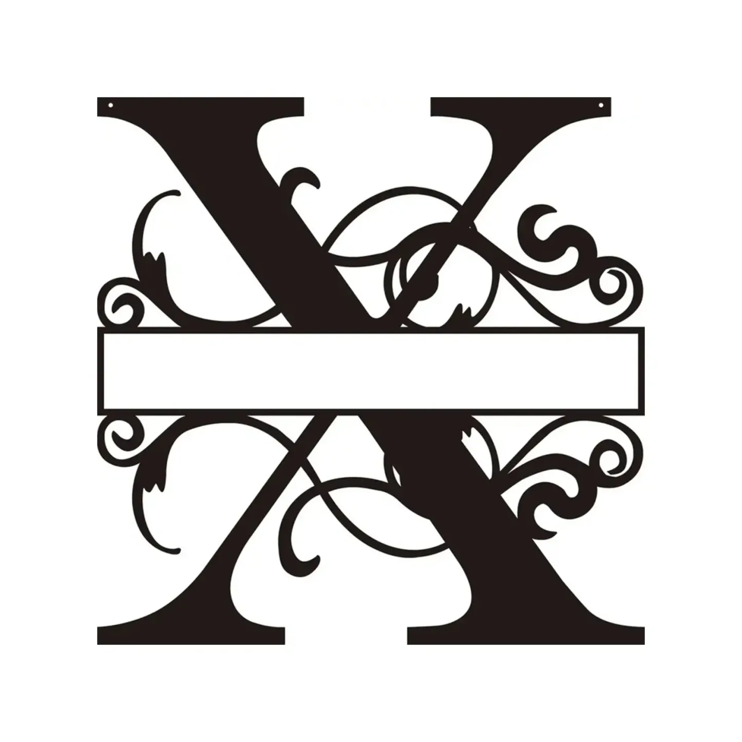 Personalized Metal Monogram Wall Art