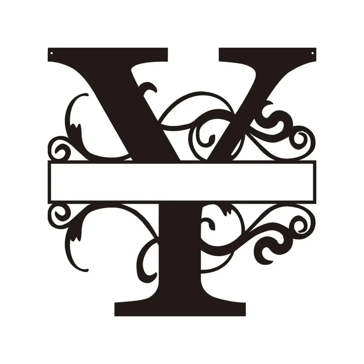 Personalized Metal Monogram Wall Art