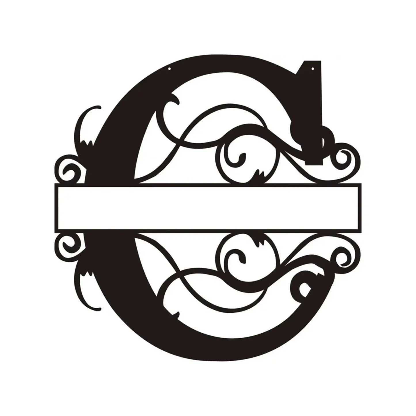 Personalized Metal Monogram Wall Art