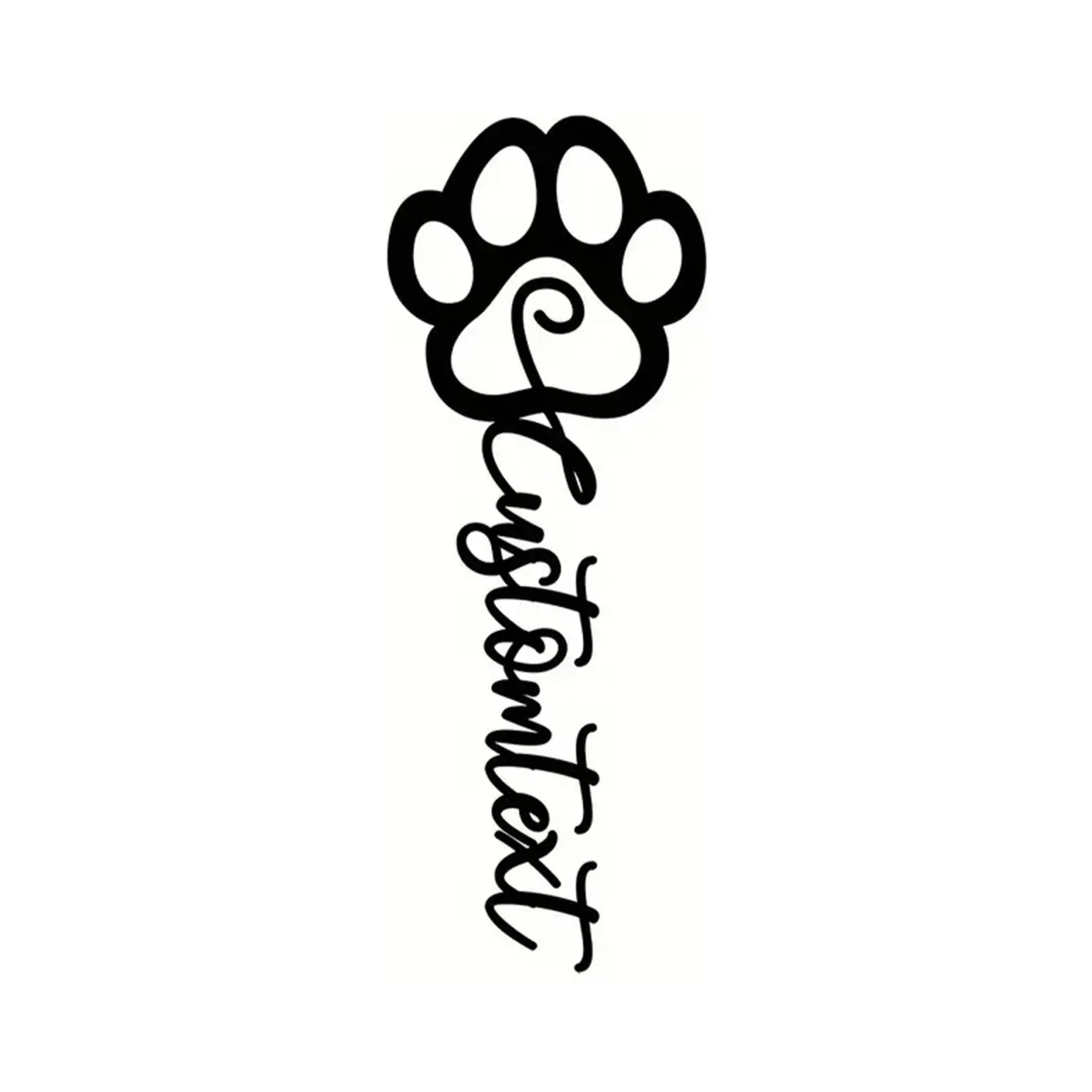 Custom Pet Paw Page Marker