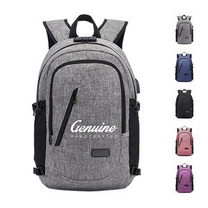 Portable USB Charging Travel Laptop Backpack