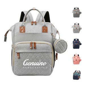 Convertible Diaper Backpack with USB Charging Port