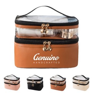Travel Organizer Double Layer Makeup Bag