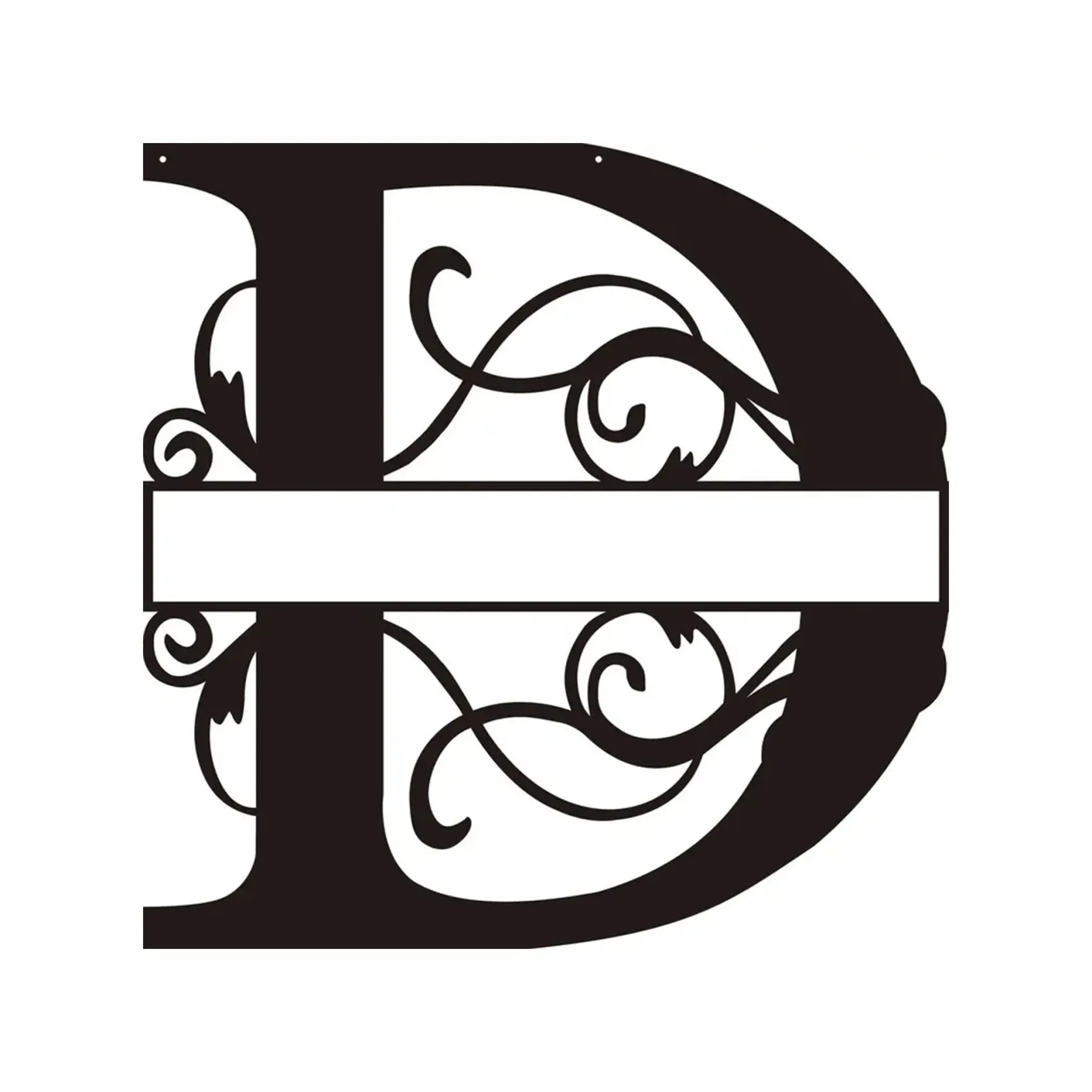 Personalized Metal Monogram Wall Art