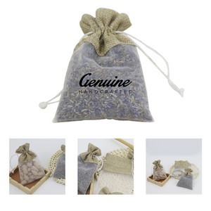 Linen Organza Patchwork Drawstring Gift Bag