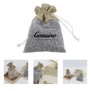 Linen Organza Patchwork Drawstring Gift Bag