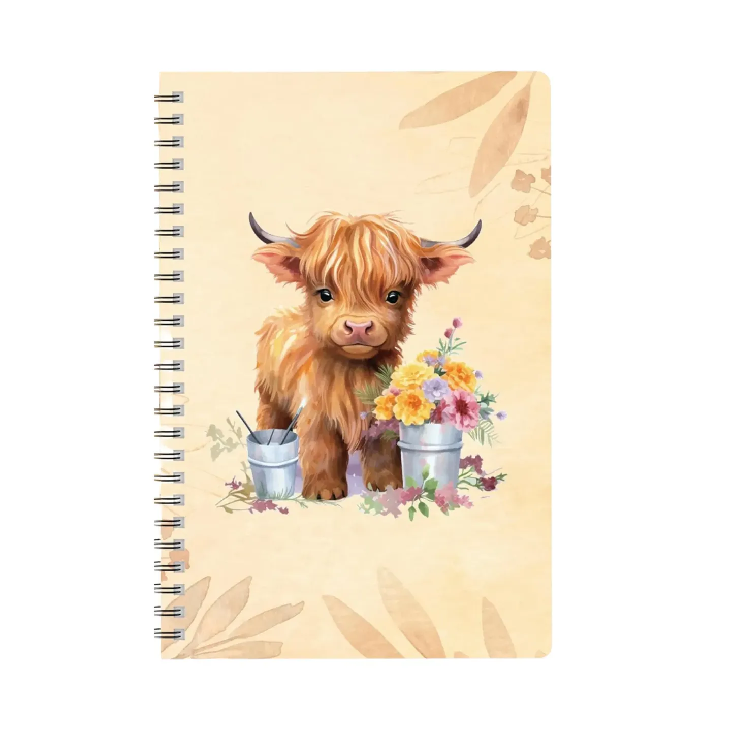Custom Spiral Notebook with Cartoon Design