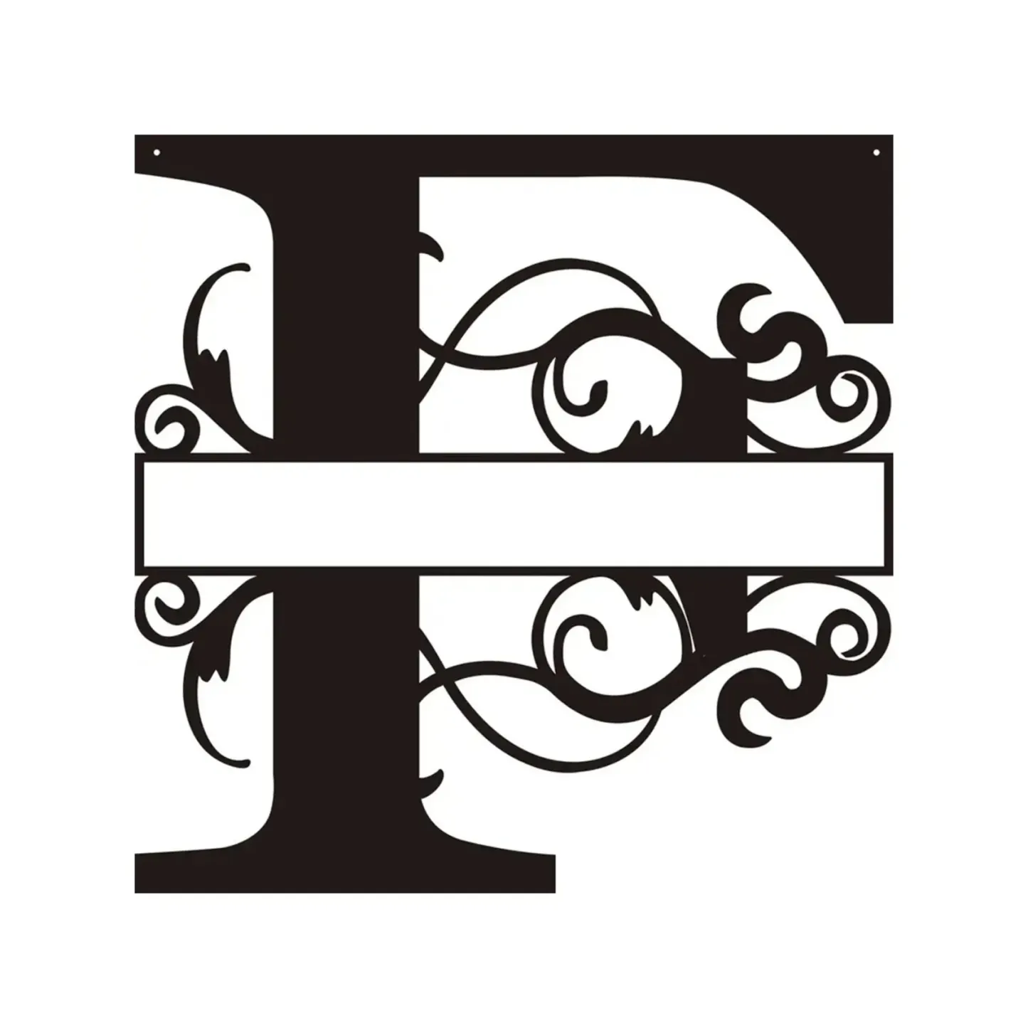 Personalized Metal Monogram Wall Art