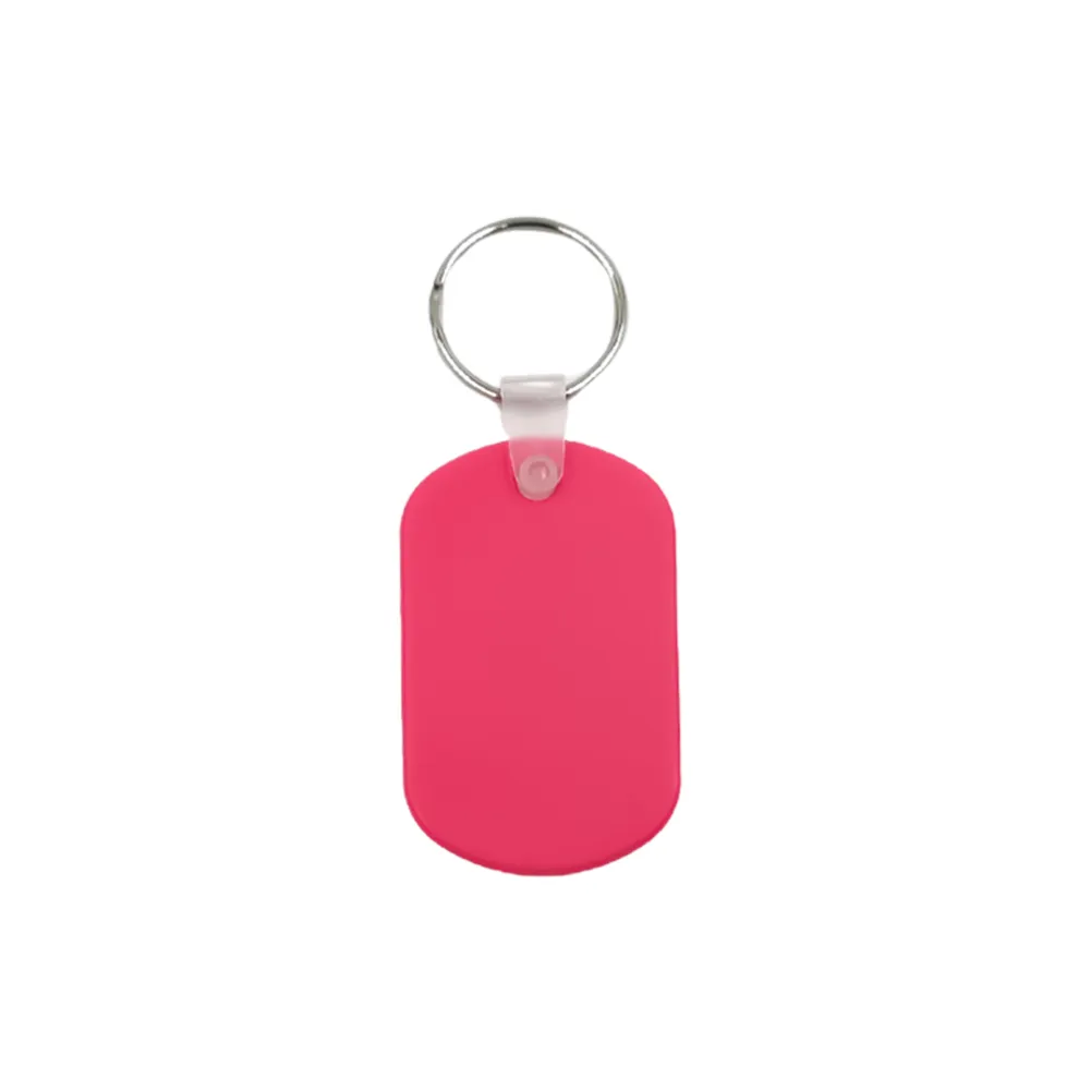 Durable Waterproof PVC Keychain Tag
