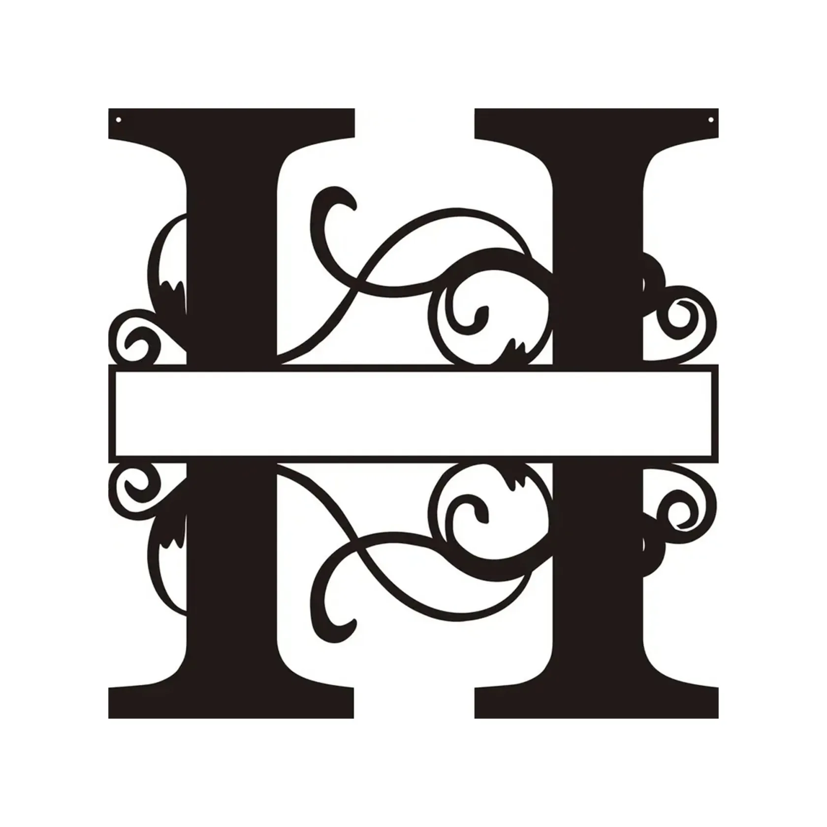 Personalized Metal Monogram Wall Art