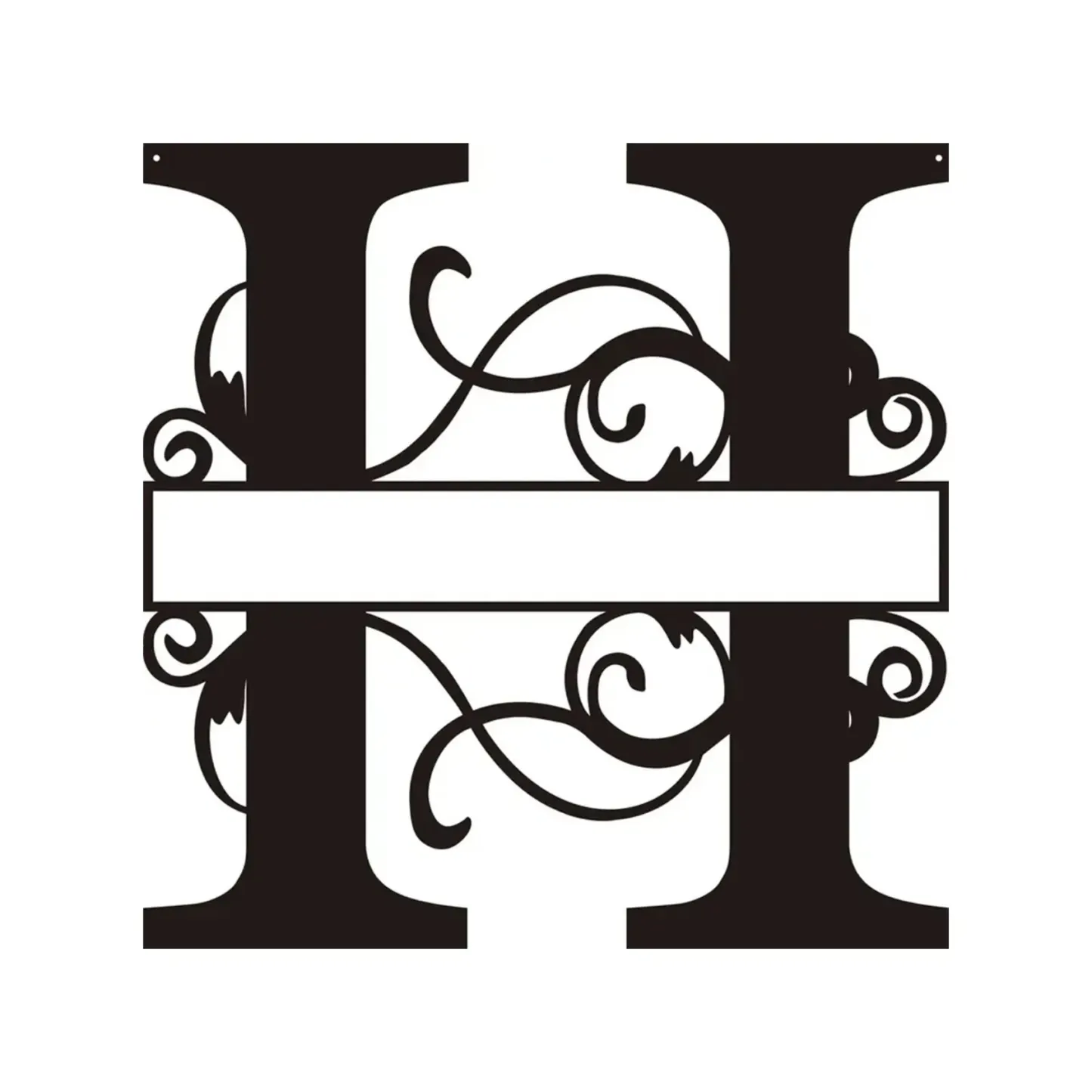 Personalized Metal Monogram Wall Art