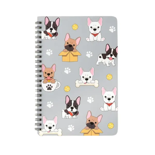 Custom Spiral Notebook with Cartoon Design