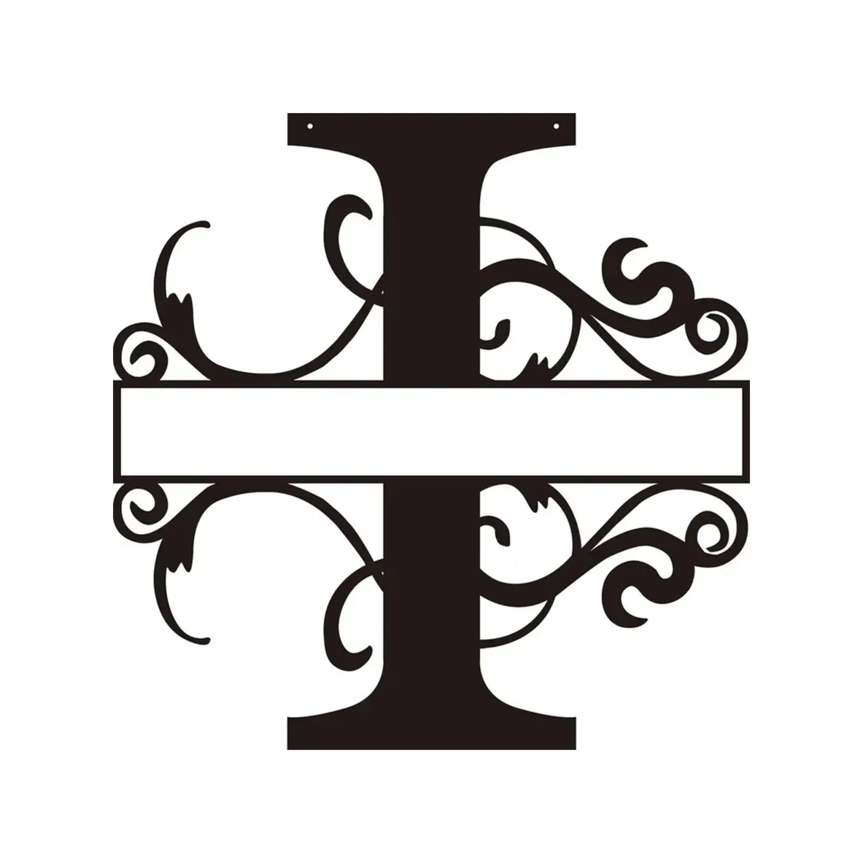 Personalized Metal Monogram Wall Art