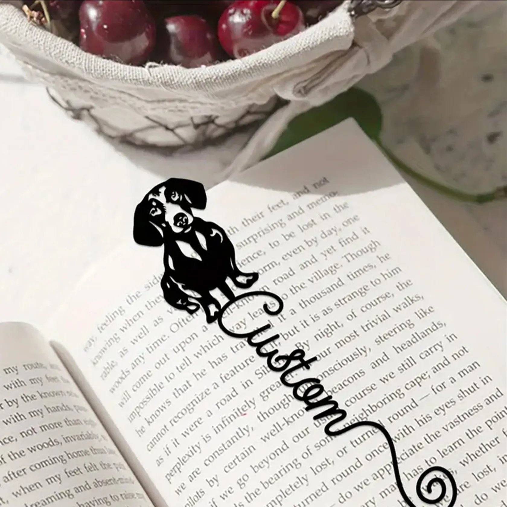 Personalized Dachshund Metal Page Marker