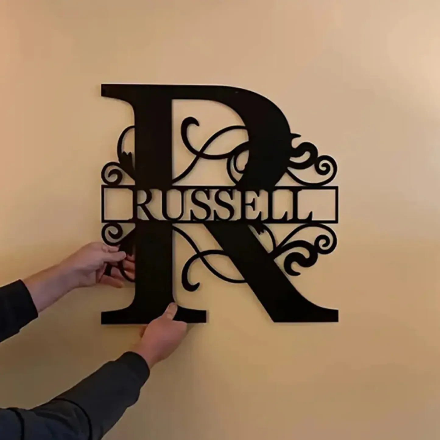 Personalized Metal Monogram Wall Art