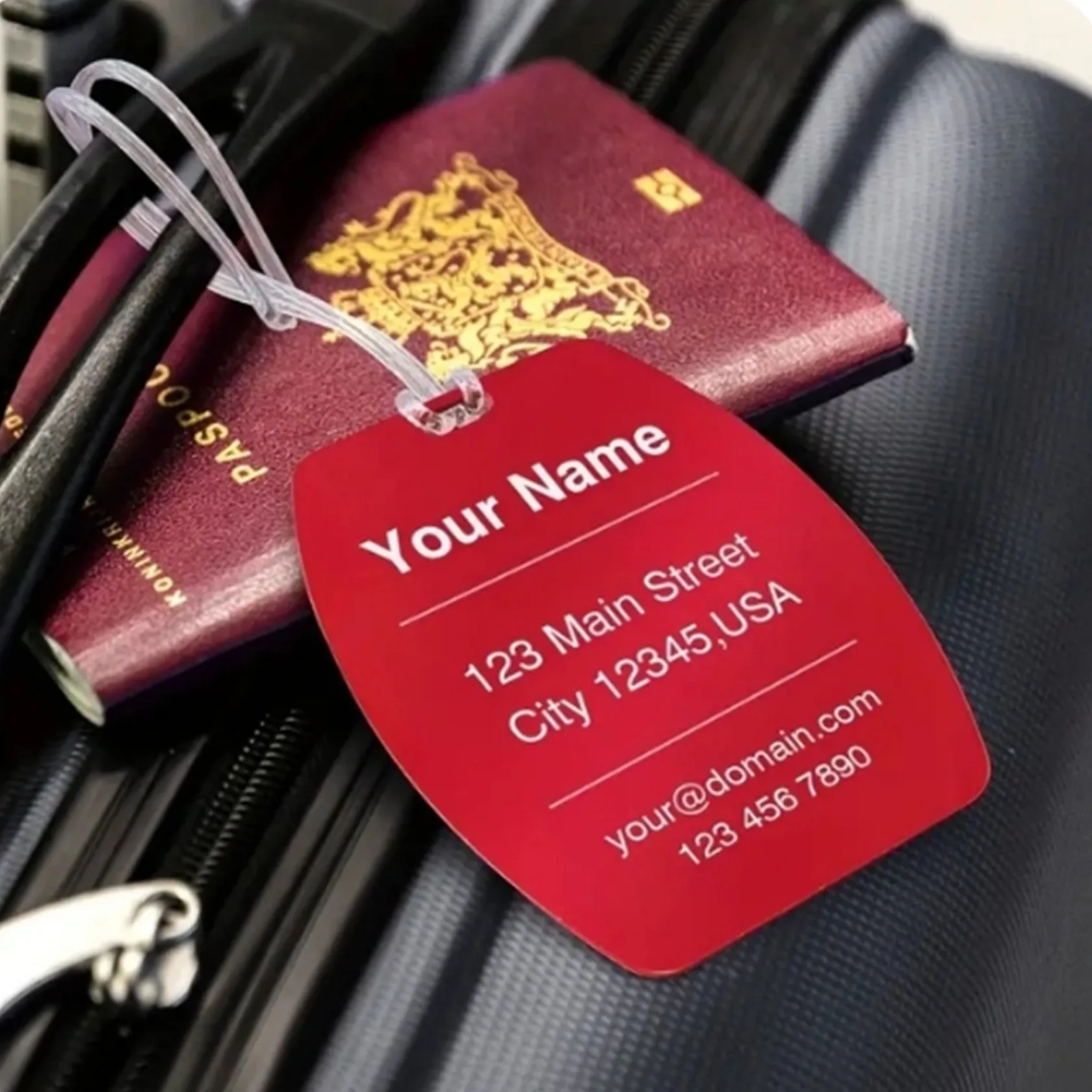 Engraved Aluminum Travel Tag