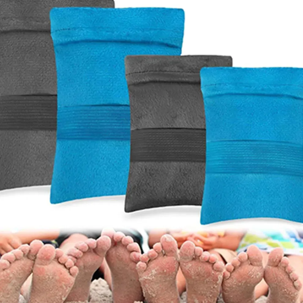 Coral Fleece Beach Sand Cleaning Gloves