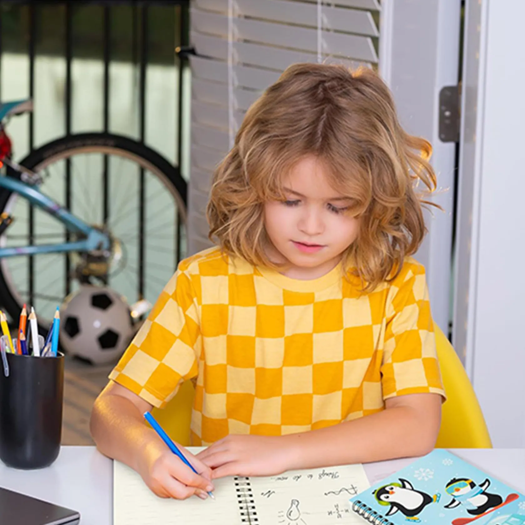 Custom Spiral Notebook with Cartoon Design