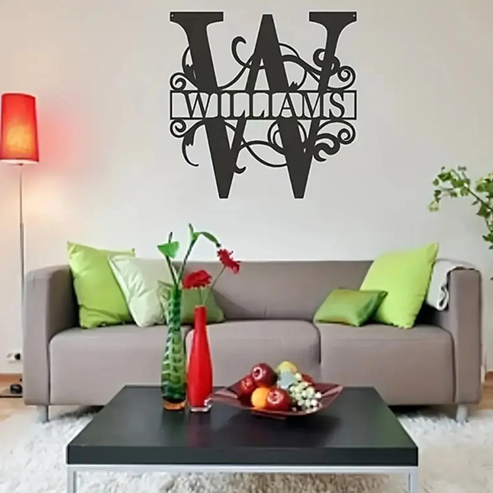 Personalized Metal Monogram Wall Art