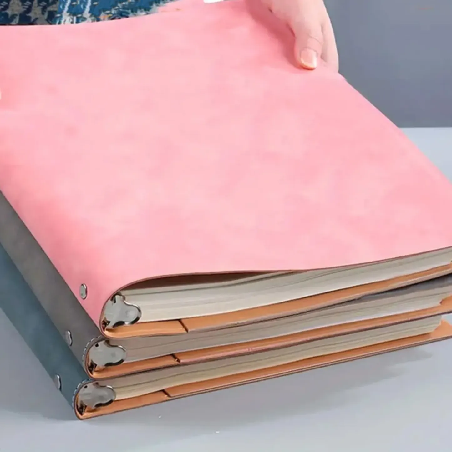 Custom A4 Leather Ring Folder