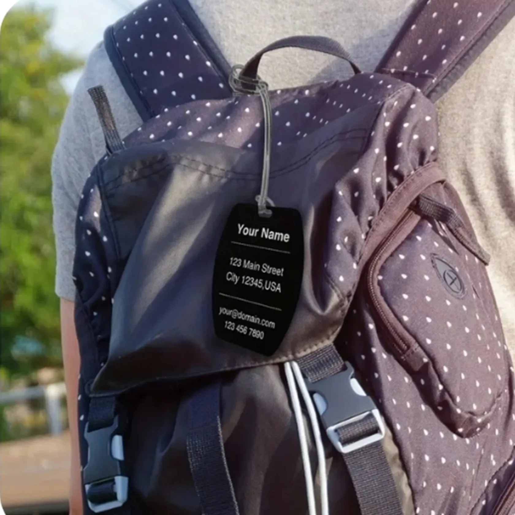 Engraved Aluminum Travel Tag