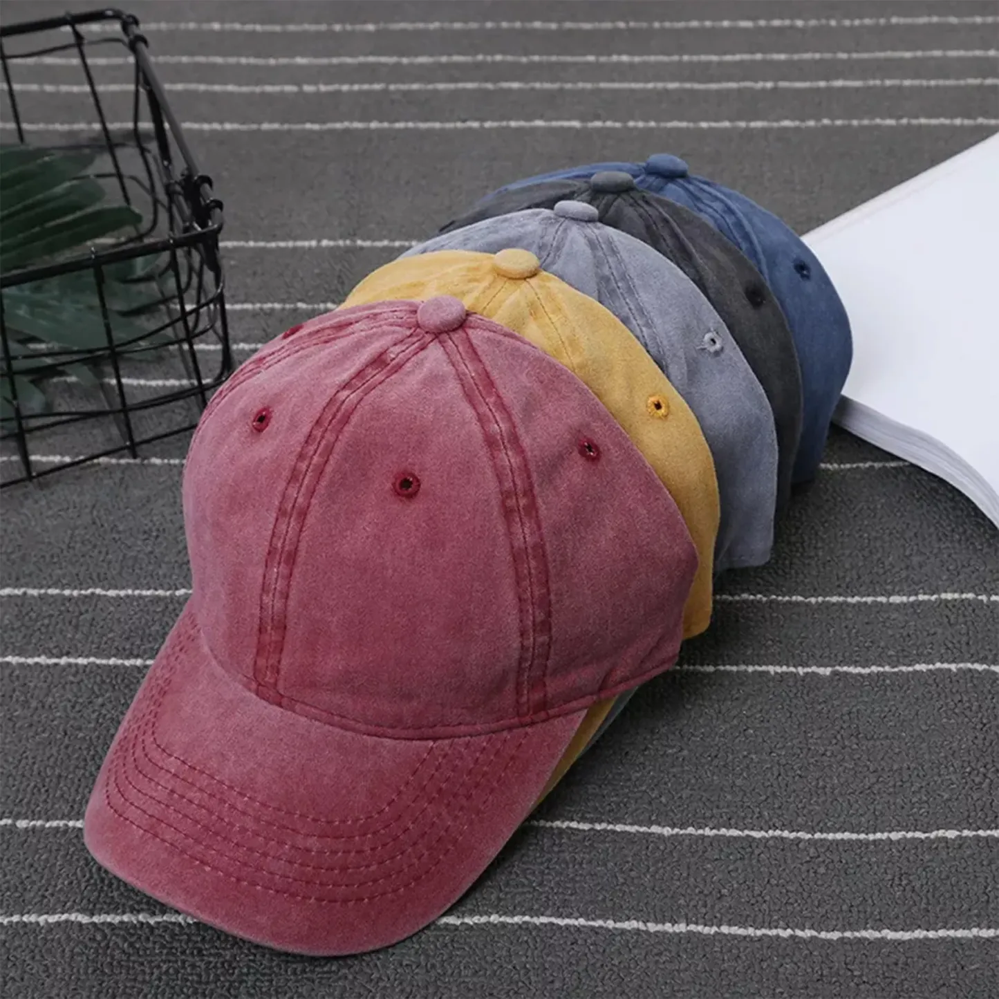 Vintage Washed Cotton Baseball Hat
