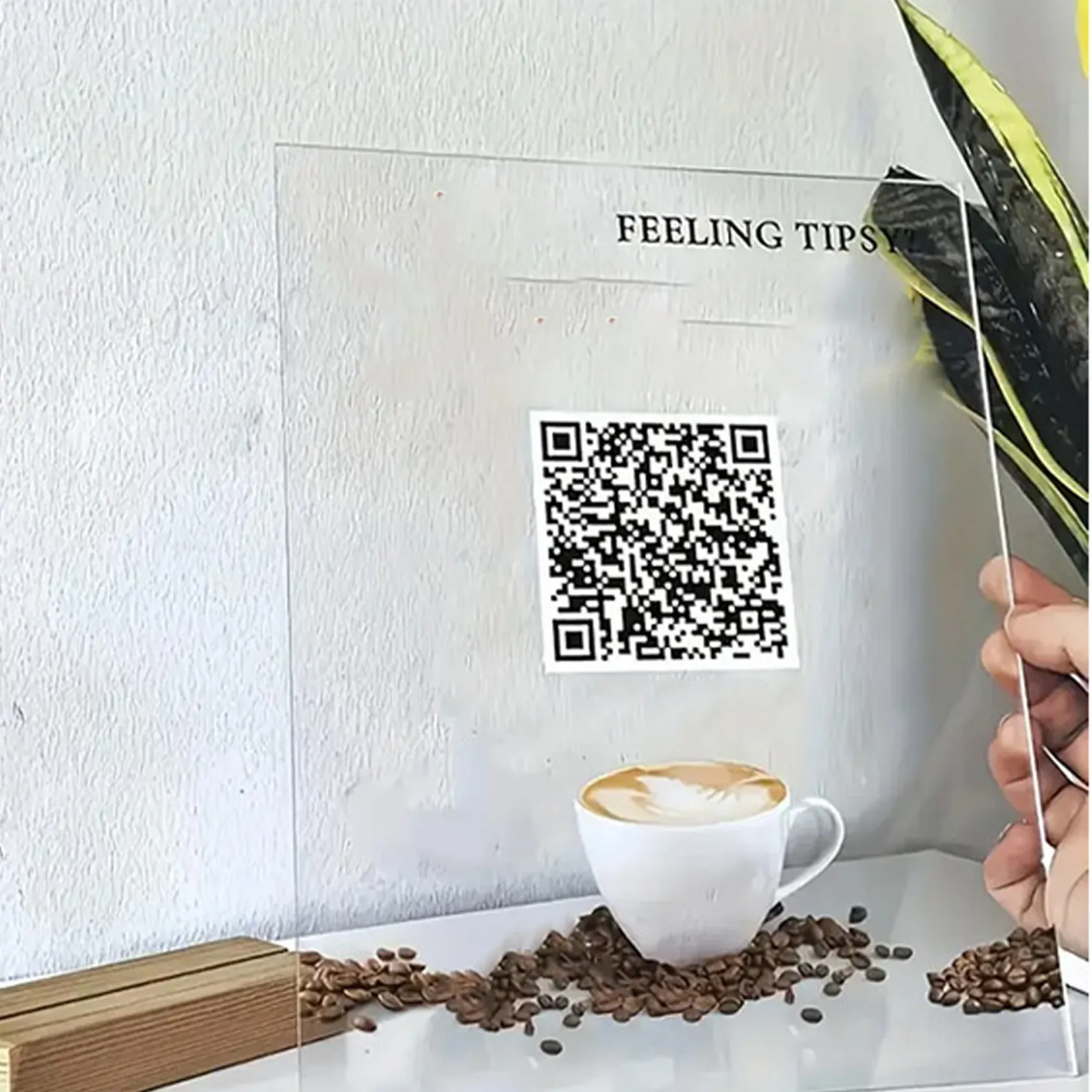 Personalized Acrylic QR Display Stand