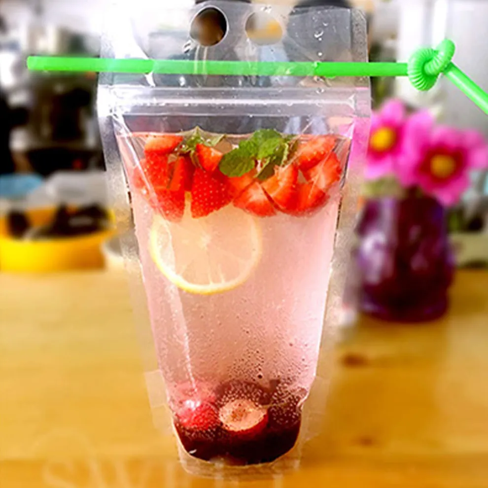 Clear Sealable Drink Carry Pouch