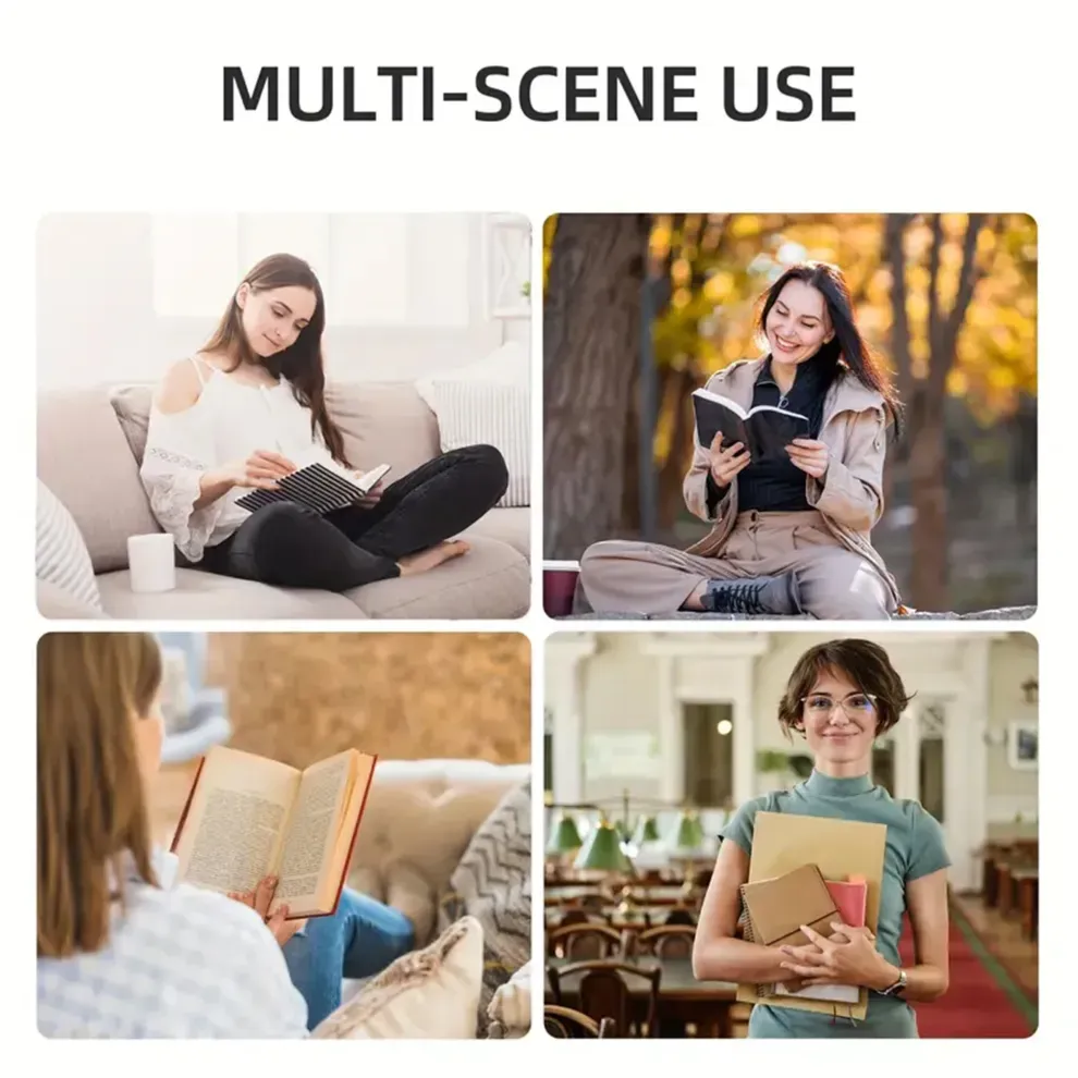 Personalized Stainless Steel Photo Bookmark with Blue Tassel