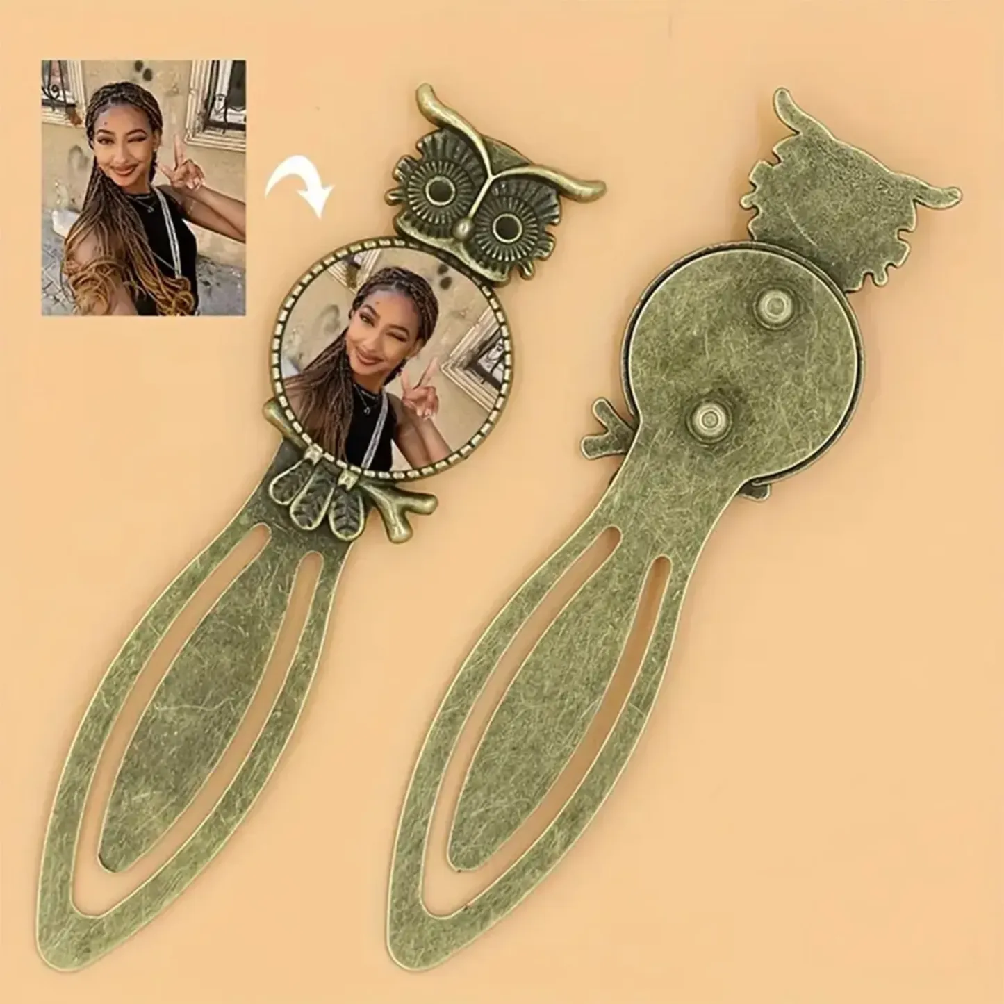 Vintage Owl Photo Page Holder