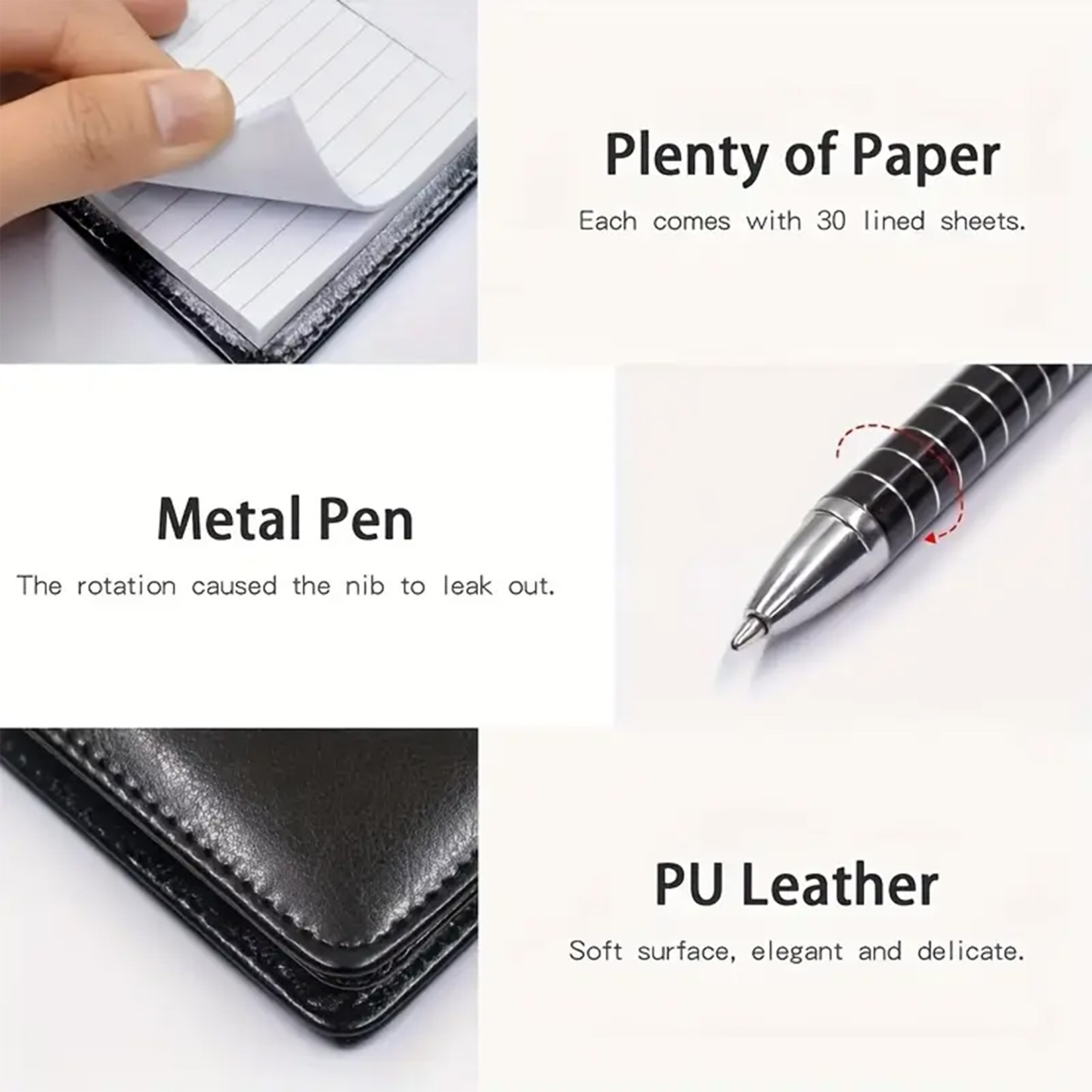 Custom Pocket Leather Journal Set